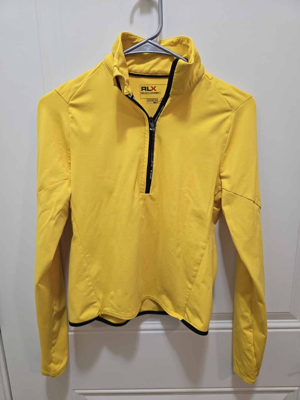 Ralph Lauren RLX Yellow Quarter-Zip Athletic Top